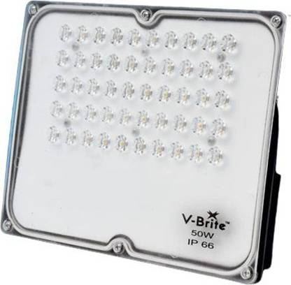 V-brite FLOOD LIGHT LENS MODEL 50W WHITE Flood Light Outdoor Lamp