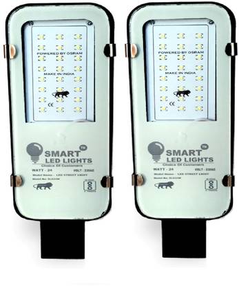 SMART 24 watt street light Pack of 2 Flood Light Outdoor Lamp