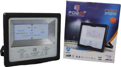 Power Plus 100W LED Flood Light Waterproof | 6KVA Short circuit & surge protection.-((Light color: White) Flood Light Outdoor Lamp