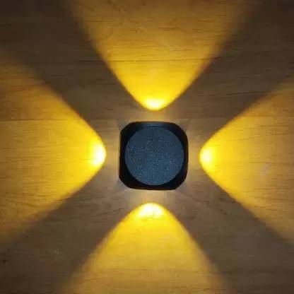 LUMINIX FOUR WAY WARM WHITE OUTDOOR WALL BLACK BODY WATER RESISTANCE IP65 Post Light Outdoor Lamp