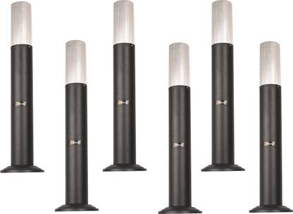 BENE Benjamin Bollard 60 cm (Clear, Grey, Pack of 6 Pc) Gate Light Outdoor Lamp