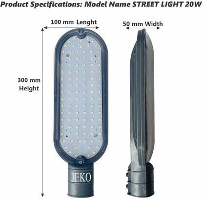 Jeko 20 Watt Led Street Light-Street Light Led-Flood Light-Outdoor Lights Waterproof-LED Light- Flood Light Outdoor Lamp