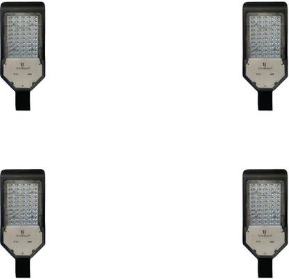 TB Technobeam Led Waterproof Outdoor Lense Street Light 48 Watt Cool White - Pack-4, 6500K Post Light Outdoor Lamp