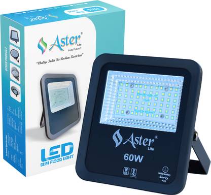 ASTER LITE 60W LED Flood Light IP66 Waterproof (Pack of 1) Flood Light Outdoor Lamp