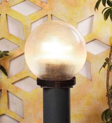 PR Prashant Outdoor Gate/Pillar/Garden Light, Transparent, 6 Inch, Pack of 1 Gate Light Outdoor Lamp