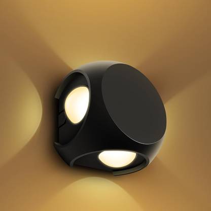 Glowing Night 4 Way LED Outdoor Waterproof Exterior Wall Light Fixture Lamp (Warm White) Gate Light Outdoor Lamp