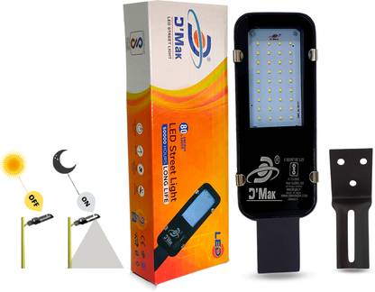 D'Mak 36 Watt Automatic Sensor System Led Street Light for Outdoor Purposes, Color-White Pack Of 1 Flood Light Outdoor Lamp