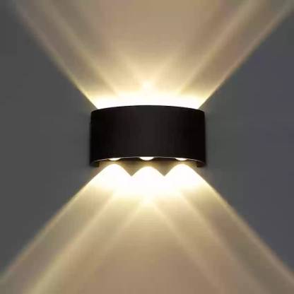 SPARC LIGHTS LED 12W UPDOWN Lighter 12W Light 3 Beam of Light UP and 3 Beam of Light Down Wall Washer IP65 3000K in Black Finish Fixture-UPDOWN4 Post Light Outdoor Lamp