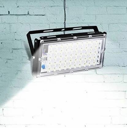 BLEXO Brick Series 50W LED Lens Flood Light – White (1 Unit, AC, IP66) Flood Light Outdoor Lamp