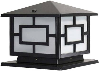 Atharv Decor Light B22 Holder Gate Light for Pillar (18x21.5cm) Black EETBLACKCOMBO4 Gate Light Outdoor Lamp