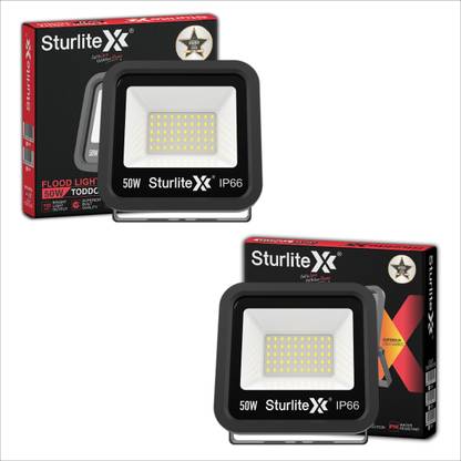 Sturlite Toddo 50 W LED Flood Light - (Pack of 2) (L-G-0187-50W) Flood Light Outdoor Lamp