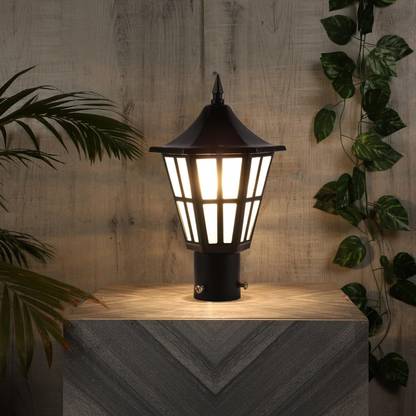 GENREE Outdoor410G Metal and Glass Classy Gate Light Outdoor Light Pillar Light Garden Light Gate Light Outdoor Lamp
