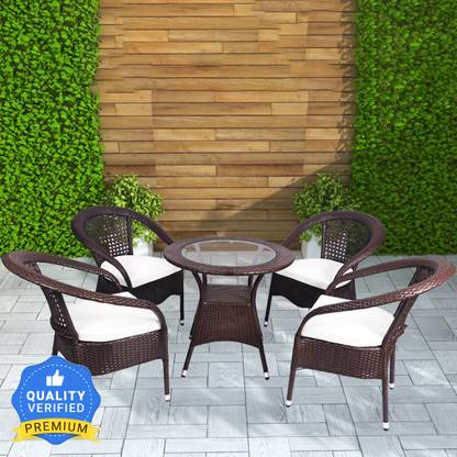 Flipkart Perfect Homes Cane Table & Chair Set