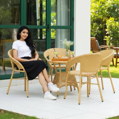 DEVOKO Metal Table & Chair Set