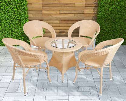 BRISHI Cane Table & Chair Set