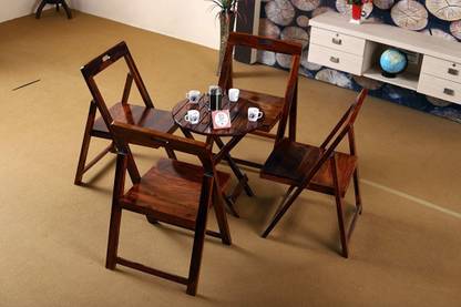 Allie Wood Solid Wood Table & Chair Set