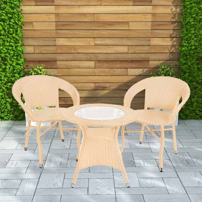 BRISHI Cane Table & Chair Set