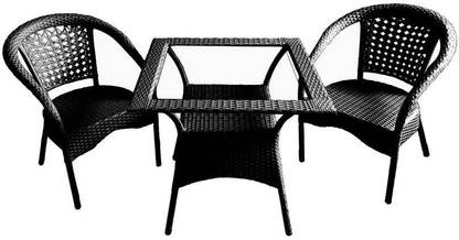 Brown Object Metal Table & Chair Set