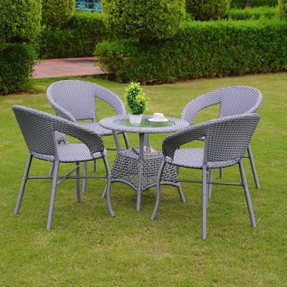 DEVOKO Metal Table & Chair Set