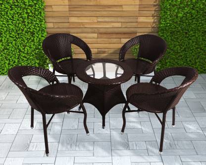 BRISHI Cane Table & Chair Set