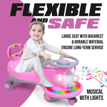 KIDBITKART Car Non Battery Operated Ride On
