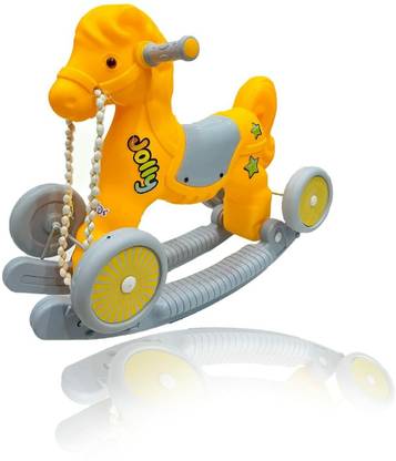 VAARA G LITTLE PONY HORSE FOR KIDS TO PLAY Non Battery Operated Ride On (Multicolor)