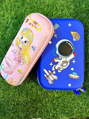 NIYAMAT 3D Astronaut Pencil Box Space Pencil Case, Pencil Pouch for Kid(Pack of 2)