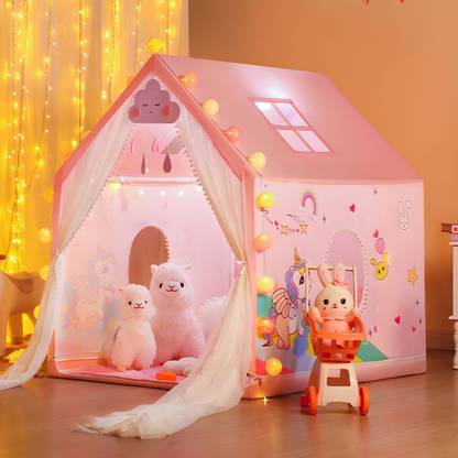 SADGURU SALES Extremely Light Weight Kids Play Tent House for3 - 10 Year Old Girls and Boys