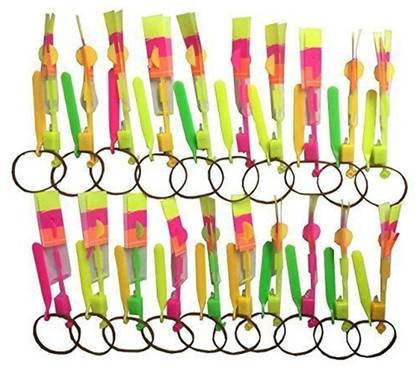 Swikaar Elastic Slingshot Flying Copters Slingshot Flying Copters Outdoor Game 24 PC A8