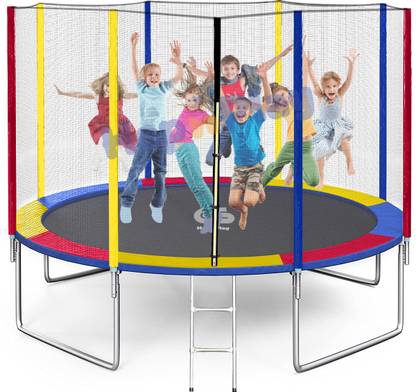 HOP N PLAY 14 Feet Heavy Duty Jumping Jhula Trampoline for Kids