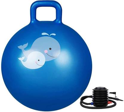 रंगाते Hop Bouncing Ball Kangaroo Jumping for Kids Inflatable Seat Hopper (65 CM)