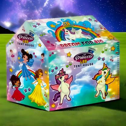 SARASI Unicorn Play Tent House For Kids, Lightweight, Portable Foldable Tent House