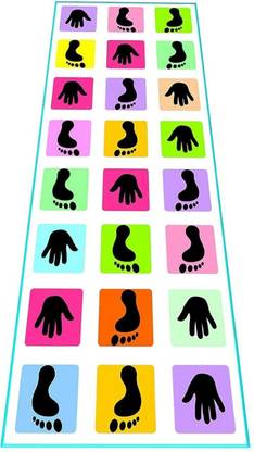 Kids Mandi Hopscotch Jumbo Play mat Game (40" x 108") - Hopscotch an Unique Balancing Game