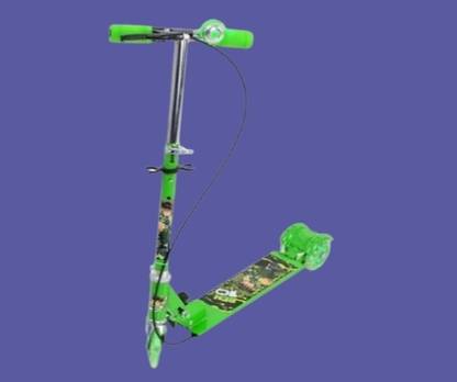 BIFLEX Three Wheeled Metal Folding Skate Scooter with Light up Wheels (3-10 Years)_M106