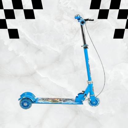 Glenston Kids Ride On Scooter In The Random Cartoon Character With LED Light Wheel.