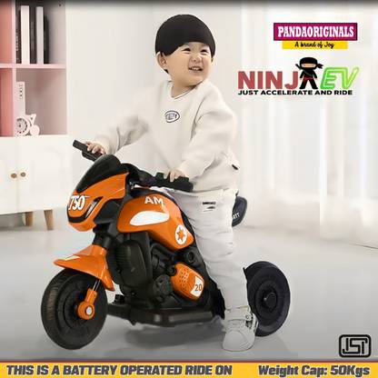 Pandaoriginals Ninja Ev Bike Battery Operated Musical Toy