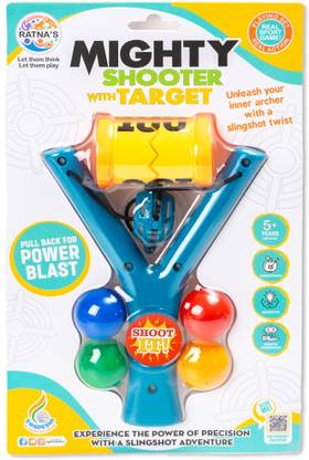 Ratnas Mighty Shooter with target (2075) Sling Shooter Toy