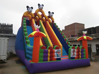 Step Over 4 Lane Inflatable Mickey Mouse Bouncy