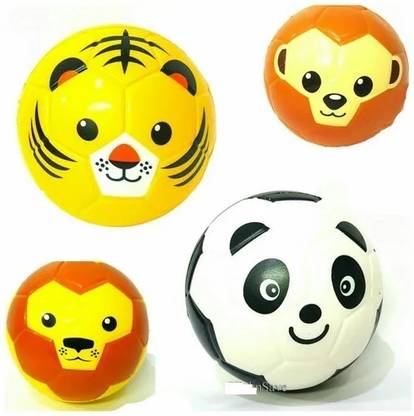 CrazyBuy Animal Face Funny Bounce Ball Set Of 2 Pieces