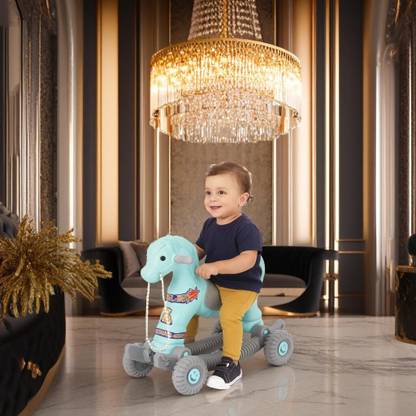 TOYPROFESSOR Baby Horse Rider for Kids 1-3 Years Birthday Gift Horsey Rocker Ride-on Toy