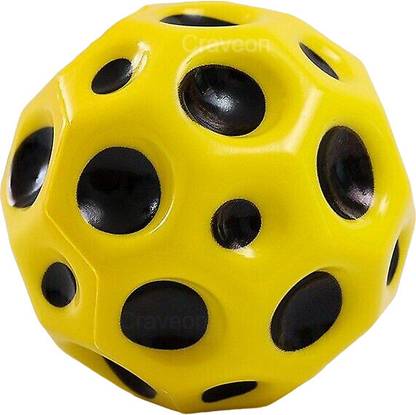 Craveon Crazy Soft Rubber Moon Bouncing Ball for Kids