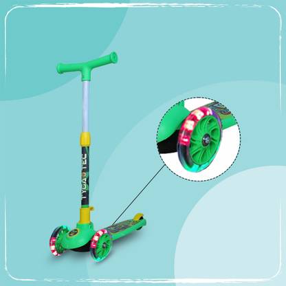 TYGATEC Joyrider A5 3wheel Scooter for Kids with LED Wheels,Foldable & Adjustable Design
