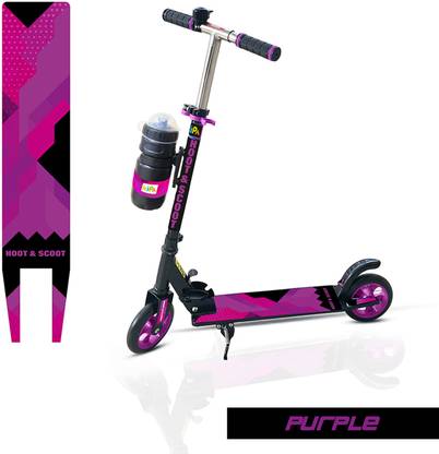 toyden Hoot and Scoot Tri Scooter with Water Bottle and Adjustable Height for Kids