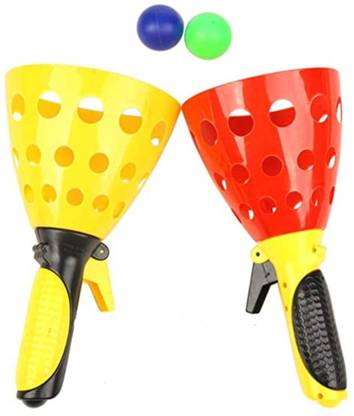 rk hub Catch Twin Ball Game Indoor Outdoor Toy Set Pop & Catch Ball Play Fun