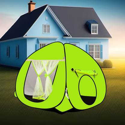 SILVER SHINE Foldable delightful patterns Popup Kids Play Tent House for Multi Purpose