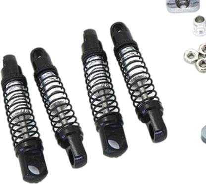 Lyla 4x 1/10 Scale Front Rear Shock Absorber for WPL D12 RC Car Black