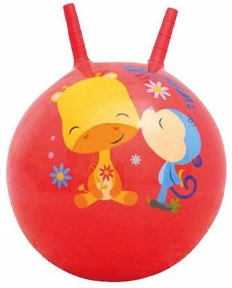 Braintastic Inflatable Jumping Hopping Bouncy Rubber Ball 45 CM Hop Jump Bouncy Ball for Kid