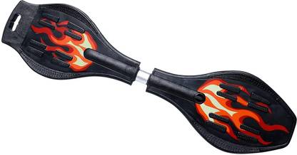 Tazomi Wave Skate Board Caster Board Rip stick 2 Wheeler with Colourful Light On Wheel