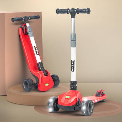 baybee 3 Wheel Runner Skate Scooter for Kids with LED PU Wheels, Deck for 2 to 10 Years