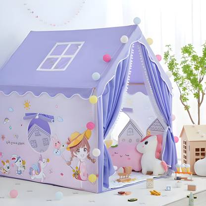 RADHE ENTERPRISE Kids play tent house Purple Girls